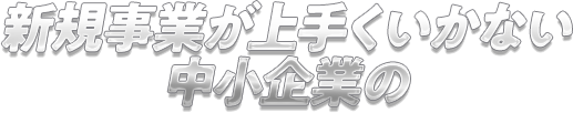 新規事業が上手くいかない中小企業の