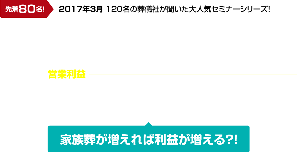 葬祭業全国経営戦略セミナー2017 東京会場9月4日・大阪会場9月19日