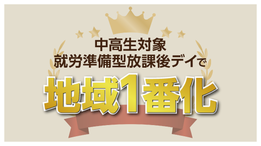 中高生対象に就労準備型放デイで地域一番化